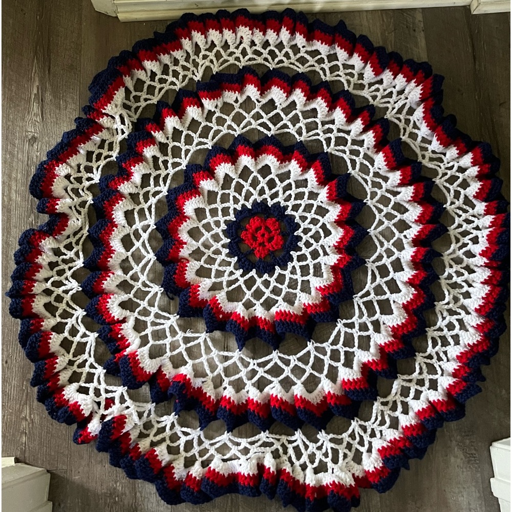 Handmade Ruffled Table Covering